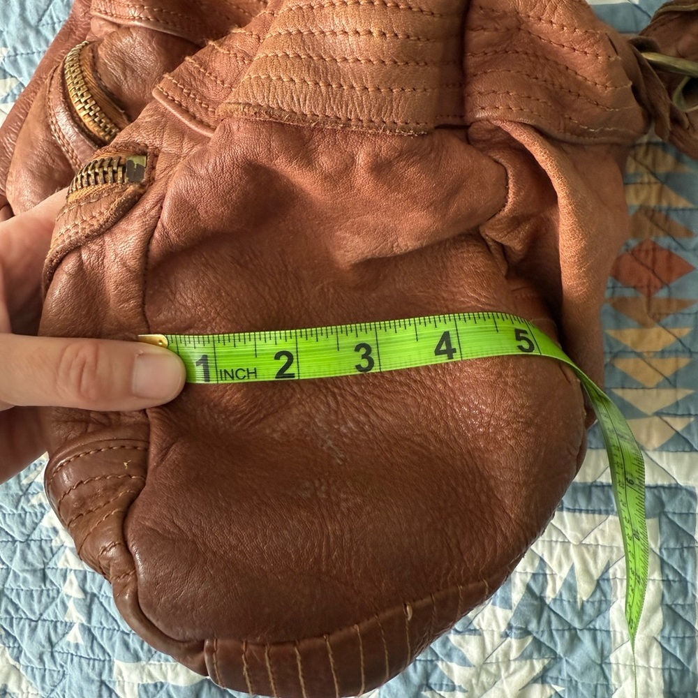 Moni Moni genuine Italian leather large brown handbag - Picture 5 of 8